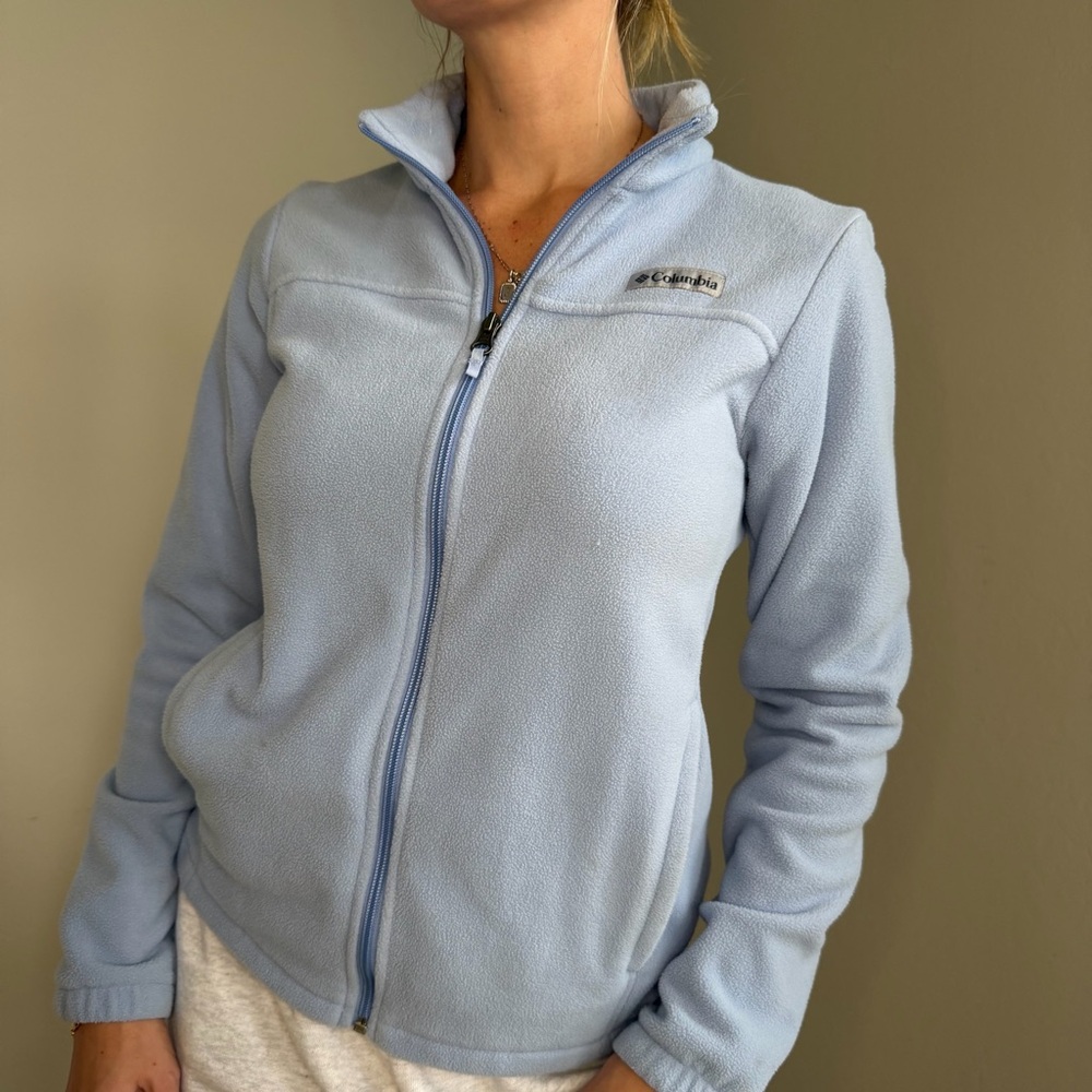 Columbia Light Blue Fleece Jacket